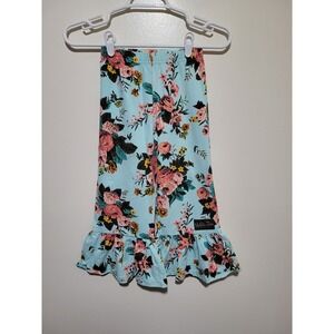 NWT Matilda Jane Ruffle Leggings Wonderment Special Days Size 6 Blue Floral